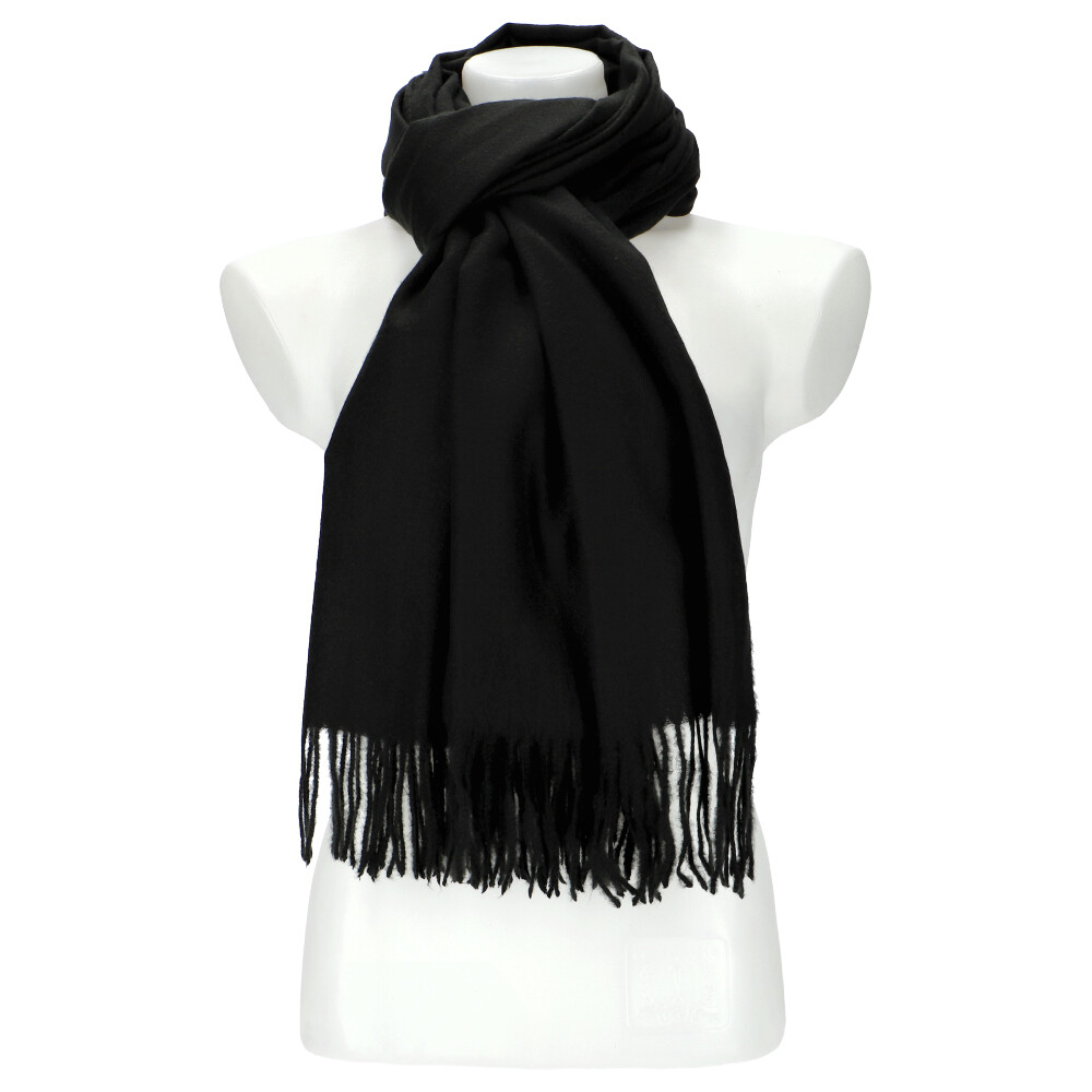 Woman winter scarf 29009B BLACK ModaServerPro